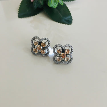 Mini Bronze Diamond Stud Earrings Zayn Luxury Jewellery